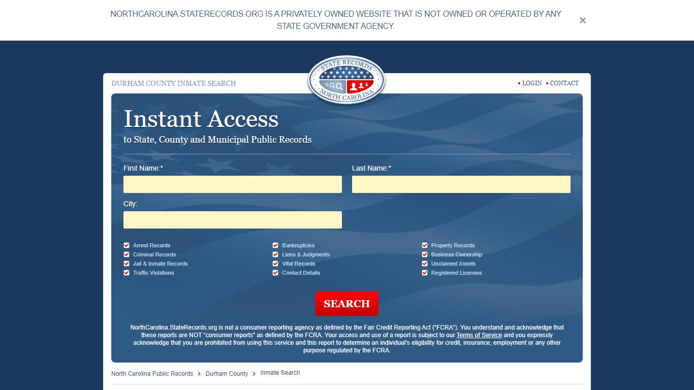 Durham County, North Carolina Inmate Search | StateRecords.org